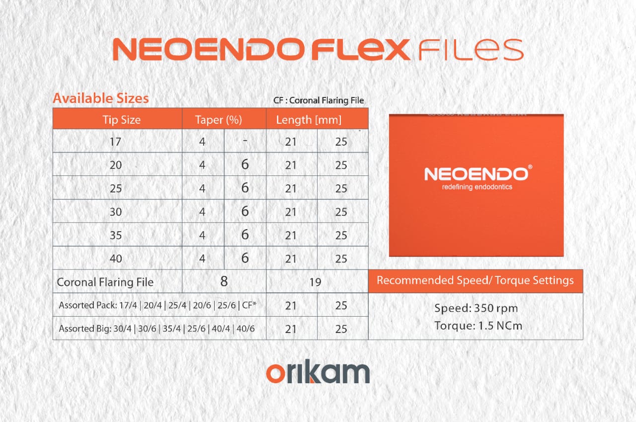 Neoendo Flex Files17-4-25mm